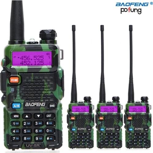 4PCS/LOT Baofeng UV-5R Amateur Radio Portable Walkie Talkie UV5R 5W Radio 128CH UV 5R Dual Band Long range 10km CB Two Way Radio