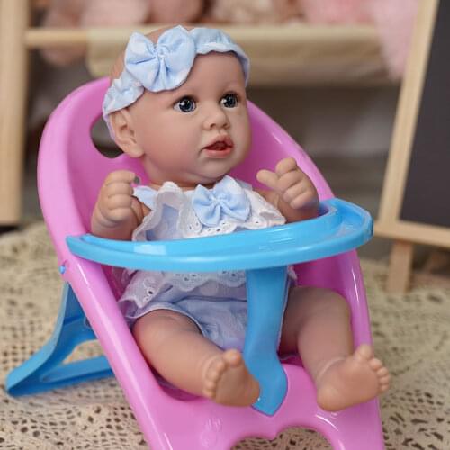 ADFO 12 Inches Full Vinyl Washable Princess Reborn Baby Bonecas Reborn Saskia Realistic Bebe Dolls Gift Toys Blue Eyes