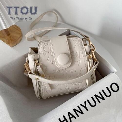 Mini Solid Color Pu Leather Crossbody Bags for Women 2021 Lady Fashion Simple Shoulder Bags Female Travel Crossbody Bag