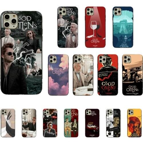Yinuoda Good Omens Shell Phone Case For iPhone 11pro MAX 8 7 6 6S Plus X XS MAX 5 5S SE XR Fundas Capa