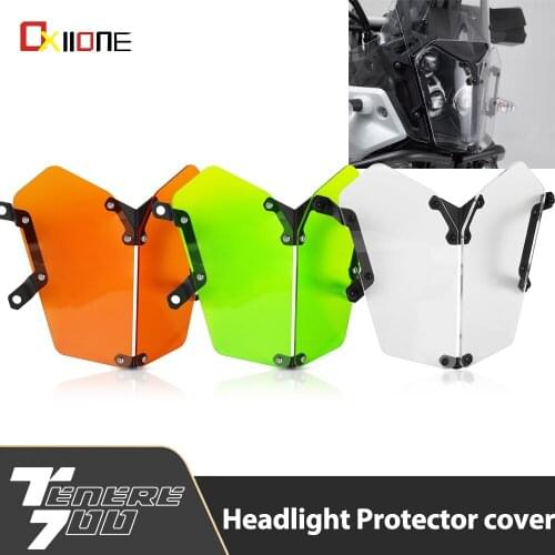 For Yamaha Tenere 700 Motorcycle Headlight Protector Cover Grill Tenere700 XTZ 700 XTZ690 T7 2019 2020 2021 Accessories