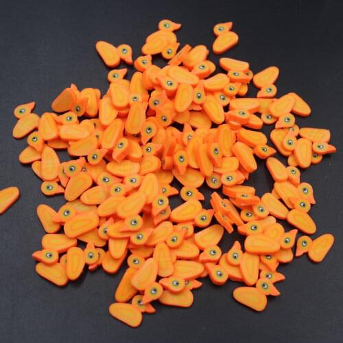 100g/lot Polymer Clay Duckling Slices Sprinkles for Arts and Mobile Decoration DIY Crafts Filler Accessories