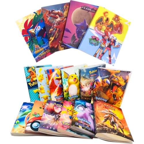 24 style Pokemon Cards Favorites Holder Album Book Cartoon Anime Pocket Monster Pikachu Toy for Kids Gift