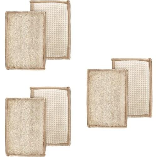 6Pcs Kitchen Bathroom Cleaning Sponges Clean Cloth Sponge Sponge Eraser Cleaner Baking Scrub Sponges