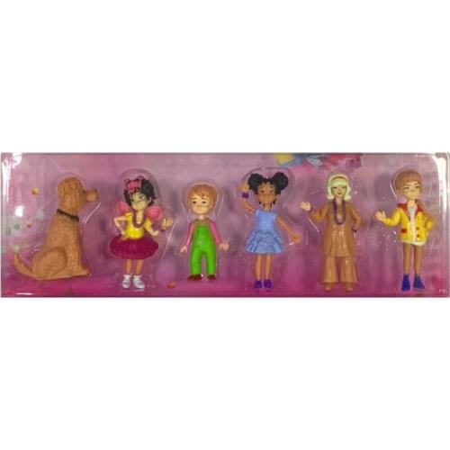 6pcs/lot fancy nancy PVC Toys fancynancy Doll Action Figure For childrens birthday gift 8-9cm