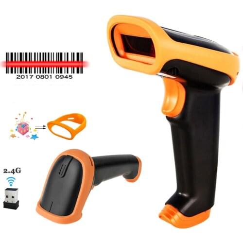 Wireless Barcode Scanner 2.4G CCD Bar Code Reader handheld Wireless/Wired Scanner For POS and Inventory S6