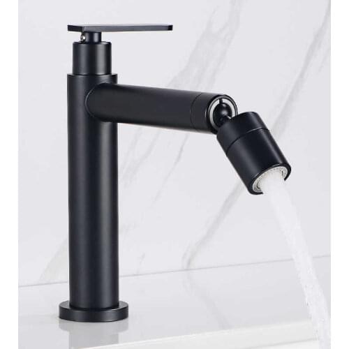 Black tap of stainless steel sink 304 sink single faucets bore cold water bath basin water faucets