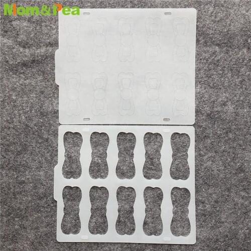 CX149 10-Bowknot Shaped Silicone Mold Chocolate Ornamental Fondant Mould Cake Decoration Insert Tools