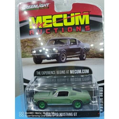 GreenLight 1:64 1968 FORD MUSTANG GT 37210 Green version Metal Diecast Alloy toy cars Model Vehicles For Children Boys gift hot