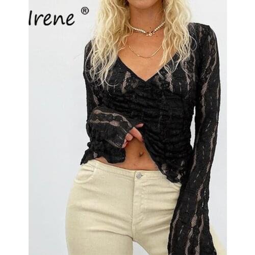 Irene Womens Black Shirts