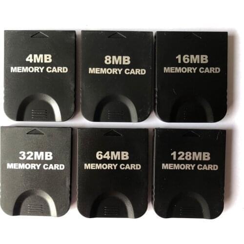 10pcs High Quality 4MB/8MB/16MB/32MB/64MB/128MB Memory Storage Card Saver For G-ameCube Memory Card For N-GC Console