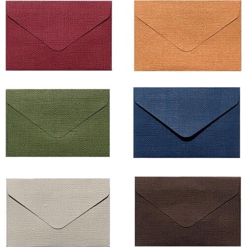 20Pcs/lot 70x105mm Creative Linen Textured Triangle Envelope Retro Paper Envelopes Wedding Invitation Envelopes Card