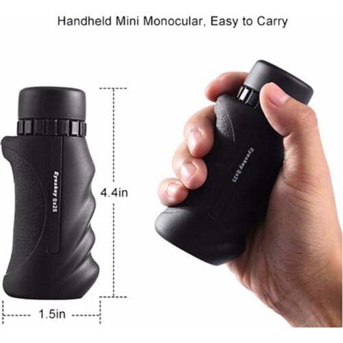 Eyeskey Mini Telescope Monocular Bak4 Compact and Portable Waterproof 8x25 With Neck Strap For Camping