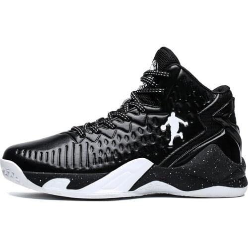 Mens Basketball Shoes High Quality Fashion Leather Sneakers Men Comfortable Non-slip Men Sport Shoes Casual Jogging Shoes