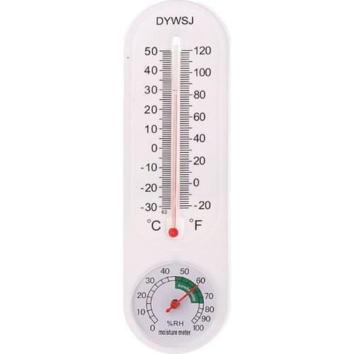 2021 New Indoor Outdoor Wall Hung Thermometer Hygrometer Garden Office Temperature Logger