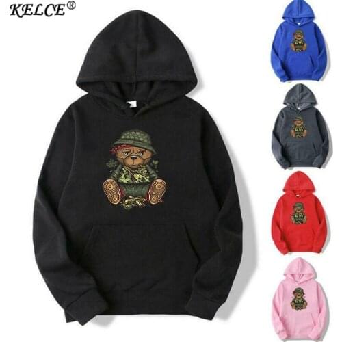 New Fashion Bear Panda Print Sweatshirt Hoodie Men Women Harajuku Hoodies Hip Hop Stranger Things Hooded Tops Spring Autumn 2021