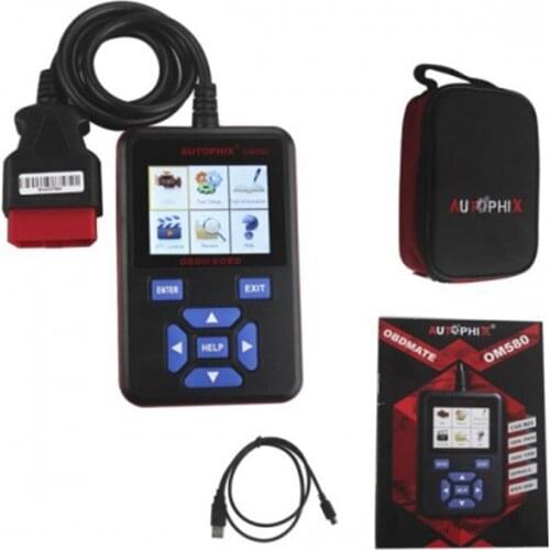 OBDMATE OM580 OBD2 Code Reader OM 580 EOBD Diagnostic Scanner Multi-language