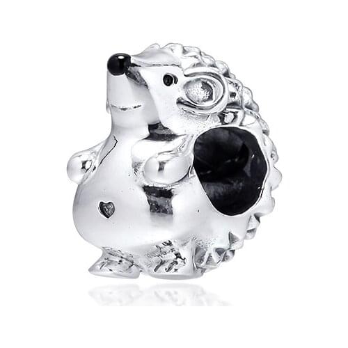 Fits Pandora Charms Silver 925 Original DIY Beads 925 Sterling Silver Nino the Hedgehog Charm Fine Jewelry Accessories Bijoux