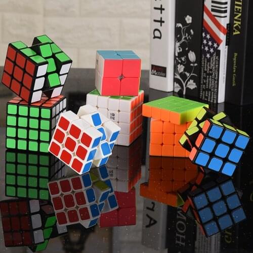 Qiyi 3*3*3 Professional Magic Cubes Speed Puzzles Magic Cubes Three Layers Cube Puzzle Toys For Children Toys For Adult