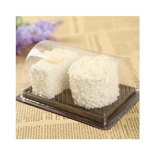 Clear Plastic Cake Muffin Box,Disposable Mousse Display Container YN-102701