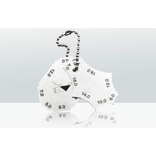 Right Angle Weld Specification Angle Weld Inspection Ruler Weld Ruler Simple Weld Gauge Two Piece Rule