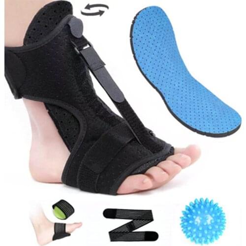 Adjustable Plantar Fasciitis Night Foot Splint Drop Orthotic Brace Elastic Dorsal Night Splint Pedicure Tools Professional