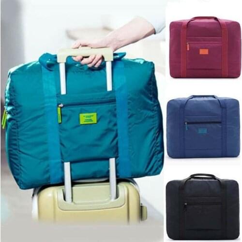 Foldable Storage Bag Large Travel Luggage Bags Clothes Sundries Storage Foldable Carry-on Package Waterproof Nylon Bags