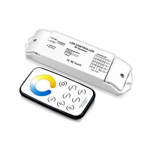 T5+R4 Color temperature adjustable led dimmer warm white pure white cool white color changing led controller