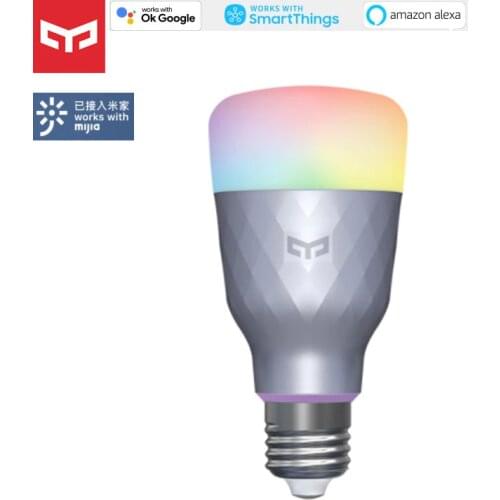 2020new Yeelight Smart LED Bulb 1S RGB Colorful E27 WIFI APP MiHome homekit Voice Remote Control Global for Xiaomi smart APP