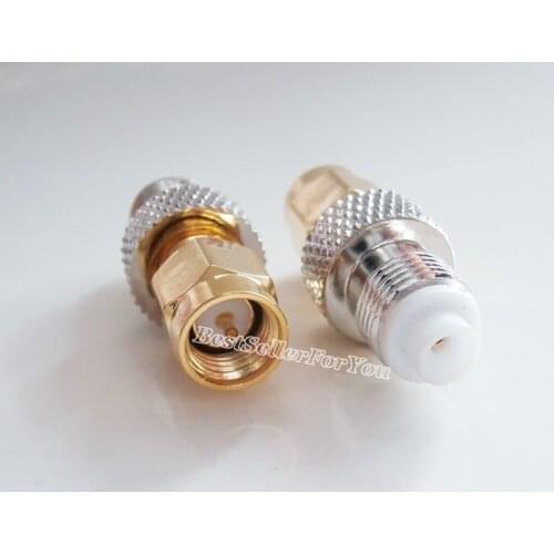 1Pcs Adapter FME female jack to SMA plug male RF connector straight