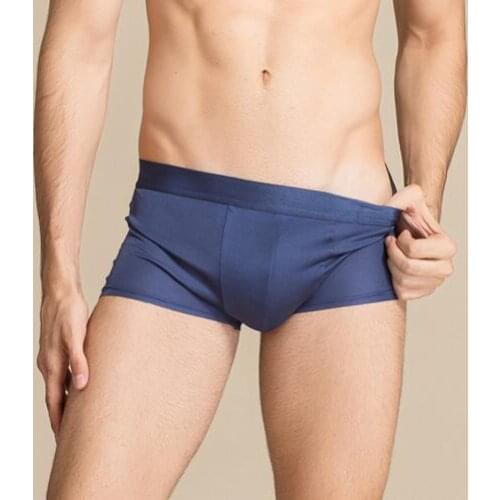 1 PC 100% Pure Silk Knit Mens Underwear Boxer Size L XL 2XL 3XL SG104