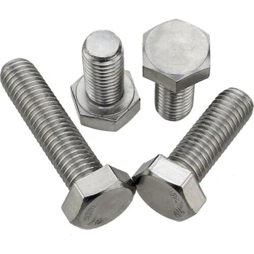 1pcs M16 stainless steel hexagon reverse teeth screws outer hex screw left tooth bolts reverses rotation bolt 30mm-100mm long