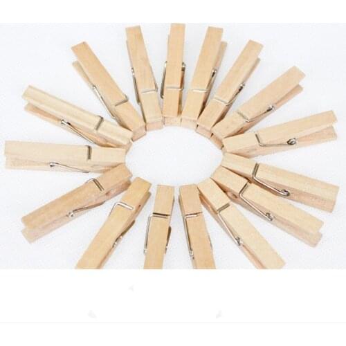 20PCS big Size 7.2*0.9cm Natural Wooden Clips For Photo Clips Clothespin Craft Decoration Clips Pegs School household products