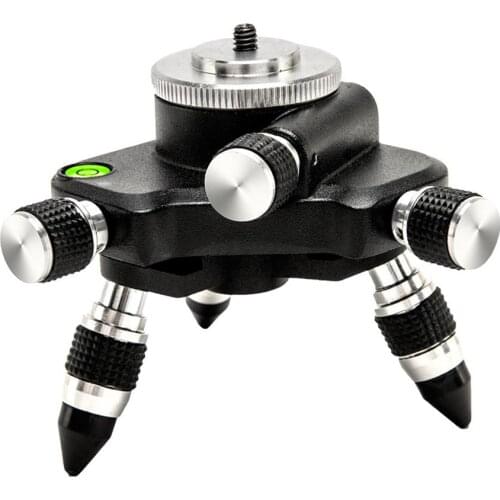 Laser Level Adapter 360-Degree Adjustment Rotation Base Tripod Bracket For 1/4inch Interface Laser Level Turning Pivoting Base