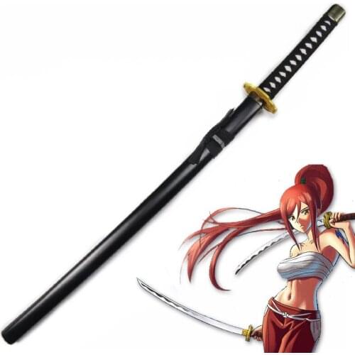 Anime Fairy Tail Erza Scarlet Cosplay Prop Wooden Sword Knife Blade Weapon Cosplay Props Weapon for Christmas Halloween Party
