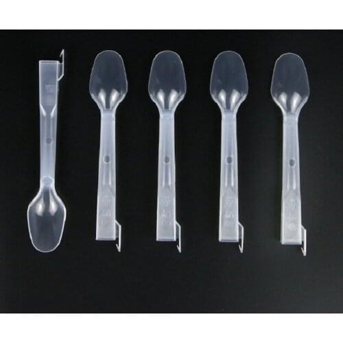 Free shipping Disposable Ice cream spoon plastic Mcflurry spoons 300pcs/bag suitable Mcflurry ice cream maker part