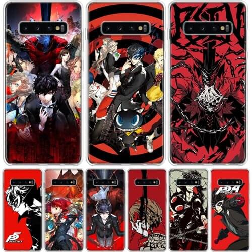 P5 P Persona 5 Phone Case For Samsung Galaxy S10 S21 S20 FE Ultra Note 10 9 8 S9 S8 S7 Plus Lite Pro + J4 J6 Coque Capa