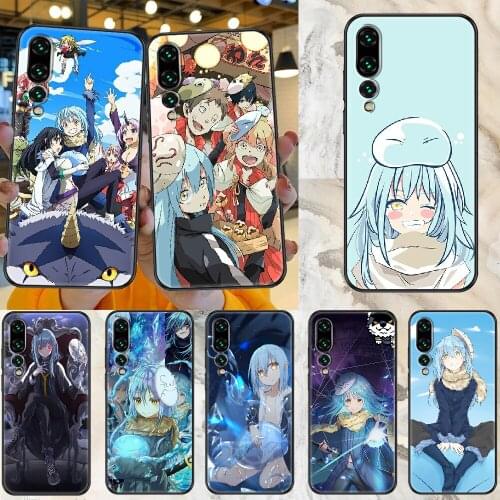 Tensei Shitara Slime Datta Ken Phone case For Huawei Honor 6 7 8 9 10 10i 20 A C X Lite Pro Play black painting hoesjes silicone