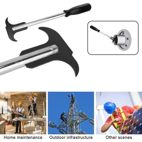 Double Screwdriver Oil Seal Disassembly Tools Black Plastic Handle Wrench Puller Car Repair Tool Oil Seal Puller Carbon Steel