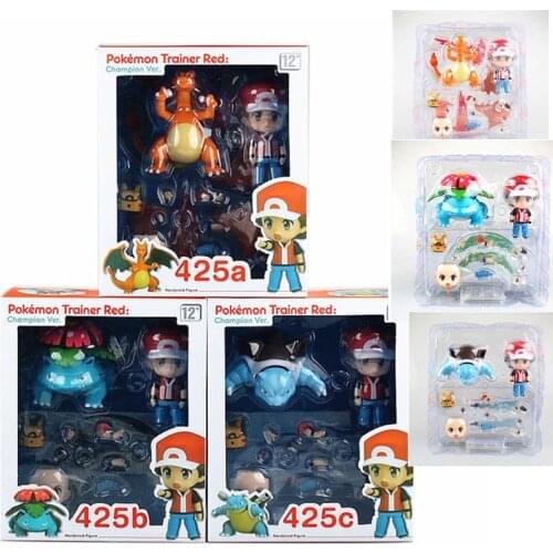 Tomy Pokemon Action Figure Model Cartoon Doll Toys For Children Original Pokemon Change Face Q Version Clay Toys Dolls