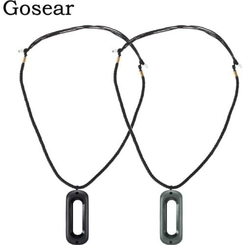 Gosear DIY Knitted Nylon Necklace Lanyard w/2 Holes Pendant Holder Accessories for Xiaomi Xiomi Xiao Mi Band Miband 2 Band2