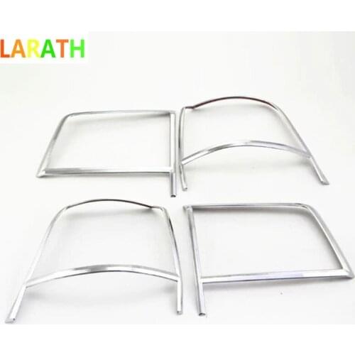 For Toyota Land Cruiser FJ200 LC200 2016 2017 Rear Tail Light Lamp Cover Trim Frame BackupLamp Hoods Decoration