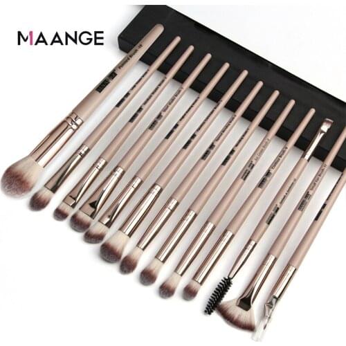 MAANGE 13pcs/set Makeup Brush Set Beauty Tools Eye Shadow Foundation Powder Eyeliner Eyelash Lip Non-toxic Makeup Brush