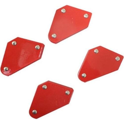 4pcs/lot 4 Welding Magnet Magnetic Square Holder Arrow Clamp 45° 90° 135° 9LB Magnetic Clamp for Electric Welding Iron Tools