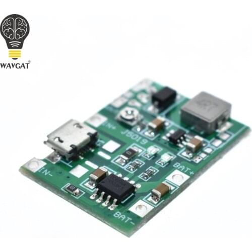 SUQ Lithium Li-ion 18650 3.7V 4.2V Battery Charger Board DC-DC Step Up Boost Module TP4056 DIY Kit Parts