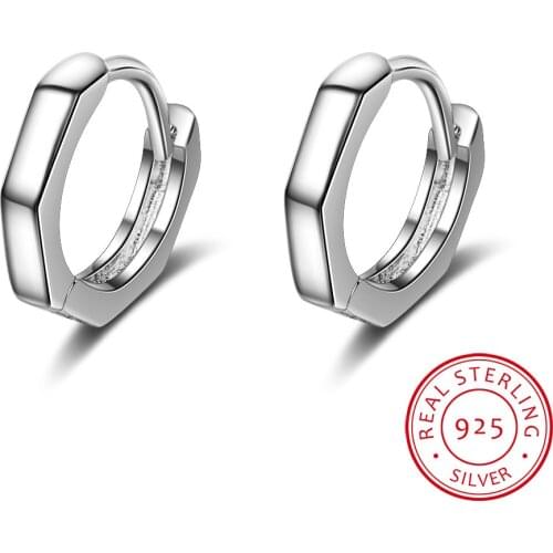 Simple 925 Sterling Silver Smooth Circle Small Hoop Earring For Baby Kids child Girls Cute Loop Huggies Earring Jewelry