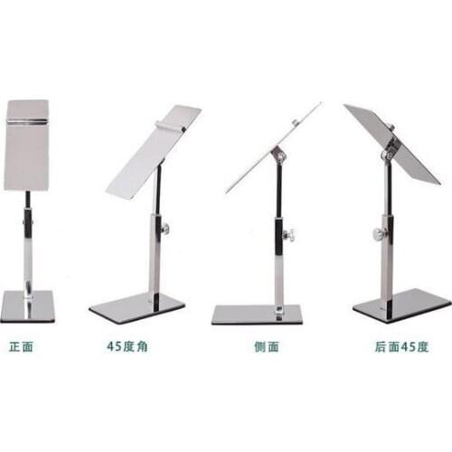 Adjustable stainless steel shoe shelf sandals display stand shoe strut clothing store high heels holder rack display props