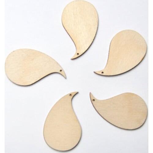 Drop Shape Unfinished Wooden Ornament wooden earrings