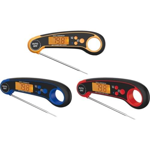 Meat Food Thermometer for Grill and Cooking, Instant Read Waterproof Digital Kitchen Thermometer Probe for Grilling Smoker