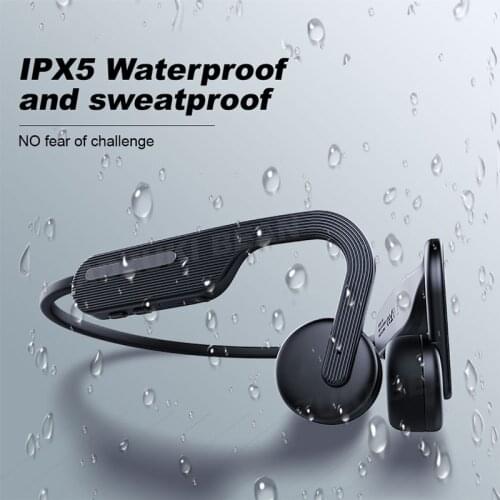 TWS Bone Conduction Headphones Bluetooth Wireless IPX6 Waterproof Ear Hook Headsets Light Sports Type-c Earphones for Cell Phone